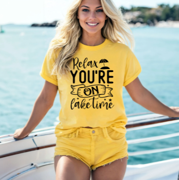 Relax You're On Lake Time Unisex t-shirt